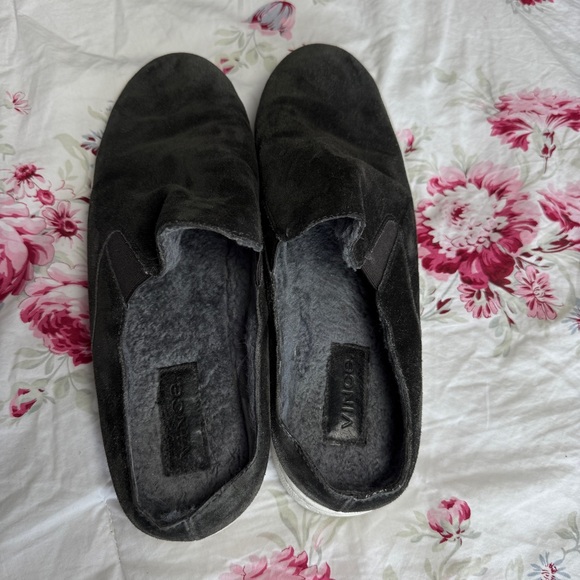 VINCE Verrell Black Suede Leather Slip On Mule Sneaker, Size US 7.5 - Picture 6 of 8